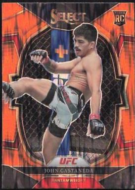 John Castaneda 2023 Panini Select UFC Concourse #86 Orange Flash