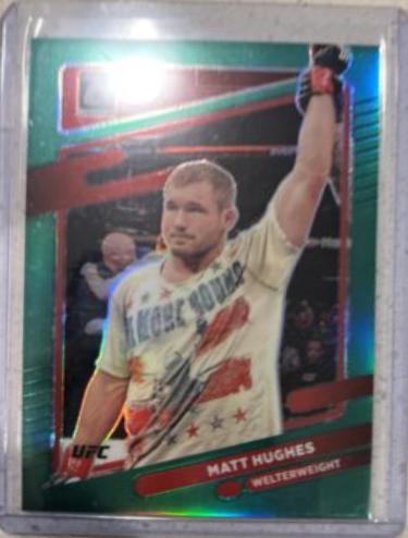 Matt Hughes 2022 Panini Donruss Optic UFC Base #47 Green