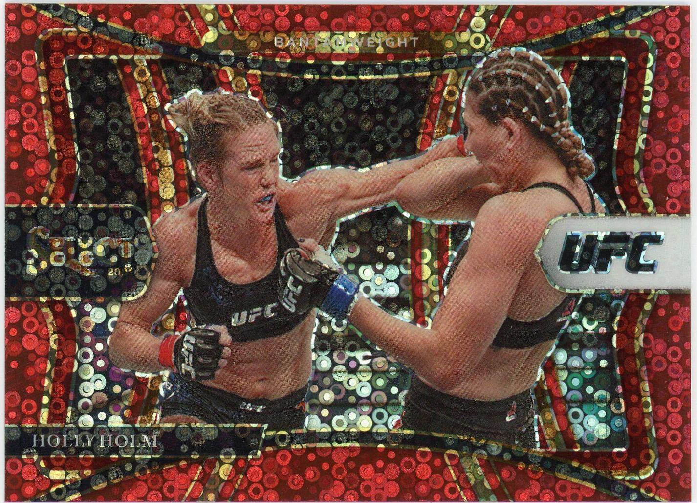 Holly Holm 2021 Panini Select UFC Premier Level #132 Red Disco