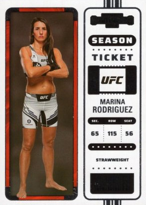 Marina Rodriguez 2023 Panini Chronicles UFC Base Contenders Season Ticket #110 Bronze