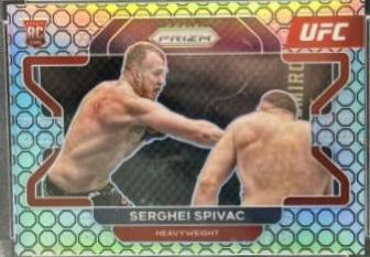 Serghei Spivac 2022 Panini Prizm UFC Base #70 Octagon
