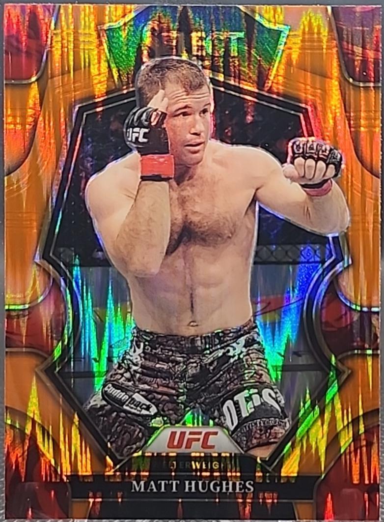 Matt Hughes 2023 Panini Select UFC Premier Level #117 Orange Flash