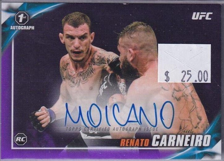 Renato Carneiro 2019 Topps UFC Knockout Knockout Autographs #KA-RM Purple