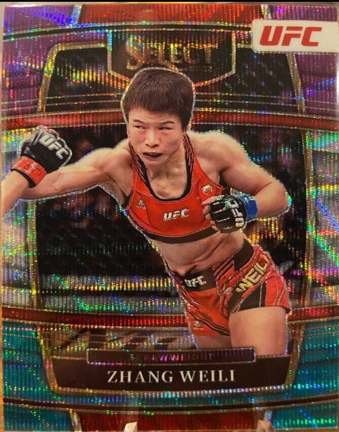 Zhang Weili 2022 Panini Select UFC Concourse #9 Tri Color