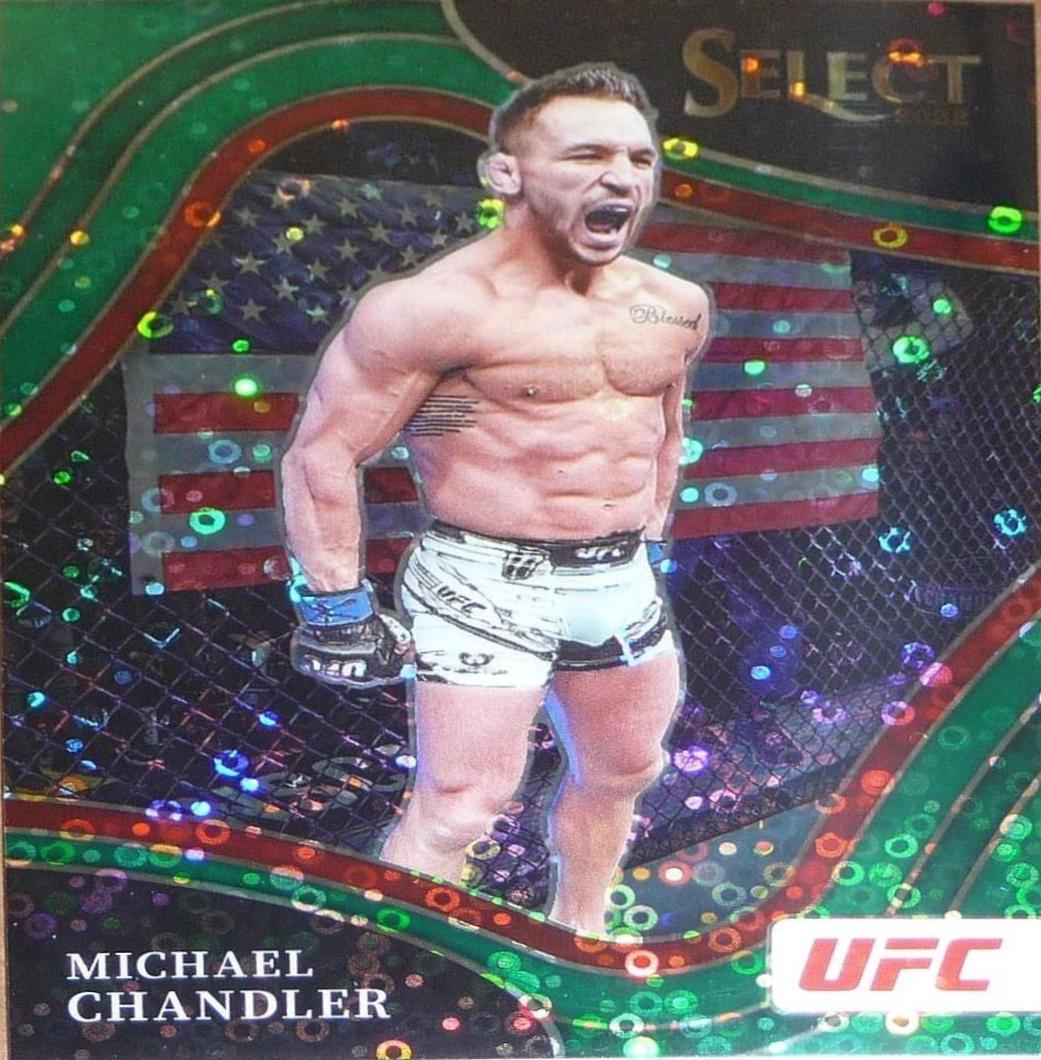Michael Chandler 2022 Panini Select UFC Octagonside #217 Green Disco