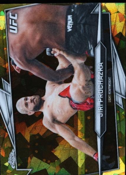 Jiri Prochazka 2026 Topps Chrome UFC Base #42 Gold Geometric Refractor