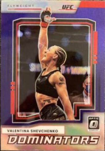 Valentina Shevchenko 2022 Panini Donruss Optic UFC Dominators #3 Purple