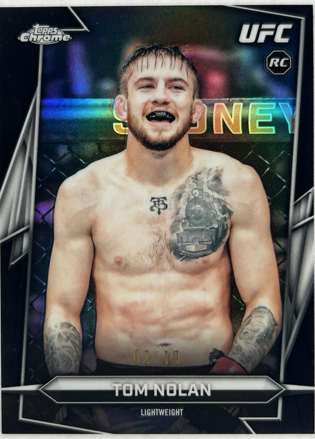 Tom Nolan 2026 Topps Chrome UFC Base #113 Black Refractor