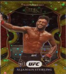 Aljamain Sterling 2021 Panini Select UFC Concourse #46 Gold Disco