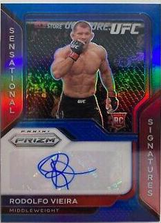 Rodolfo Vieira 2021 Panini Prizm UFC Sensational Signatures #20 Blue