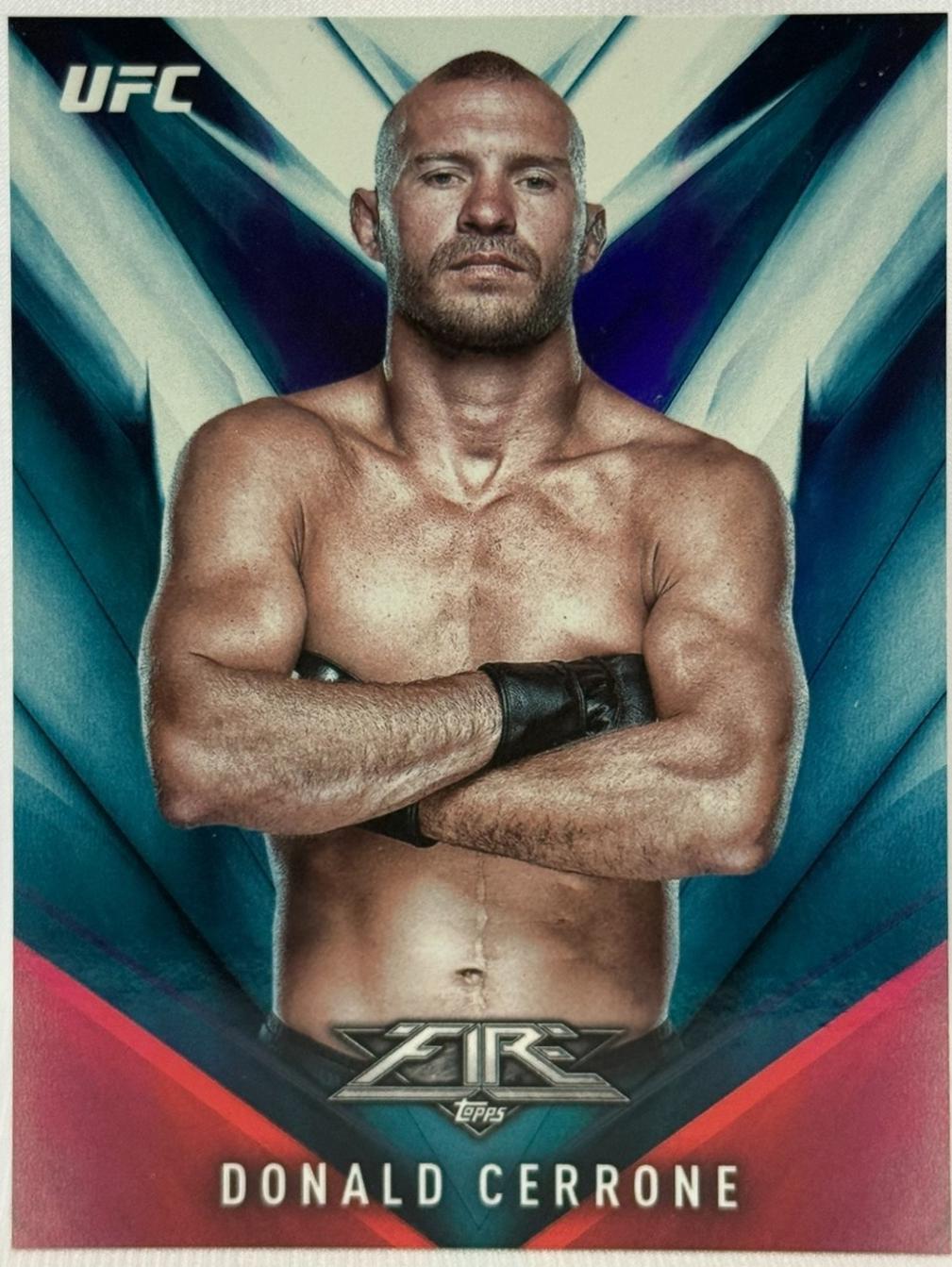 Donald Cerrone 2017 Topps UFC Fire Base #44 Blue