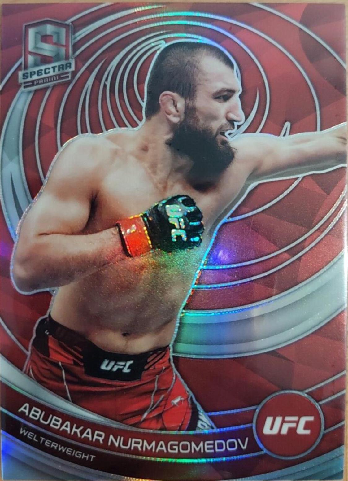 Abubakar Nurmagomedov 2023 Panini Chronicles UFC Base Spectra #399 Red