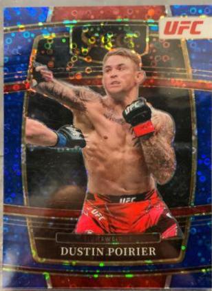 Dustin Poirier 2022 Panini Select UFC Concourse #75 Blue Disco