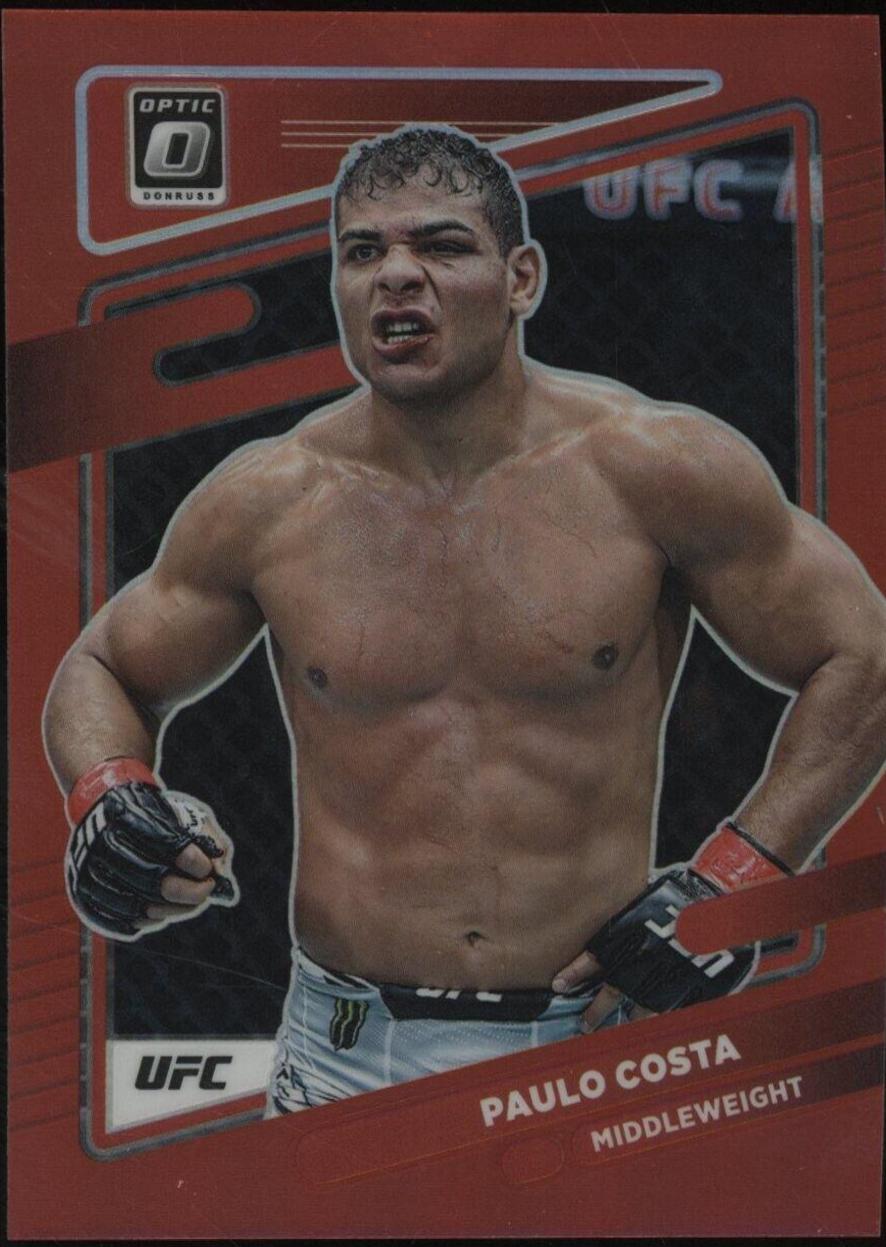 Paulo Costa 2022 Panini Donruss Optic UFC Base #56 Red