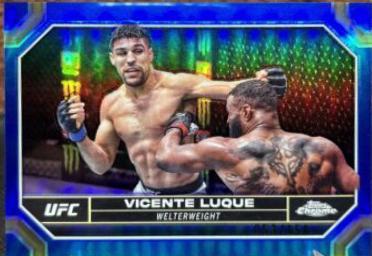 Vicente Luque 2024 Topps Chrome UFC Base #192 Blue Refractor