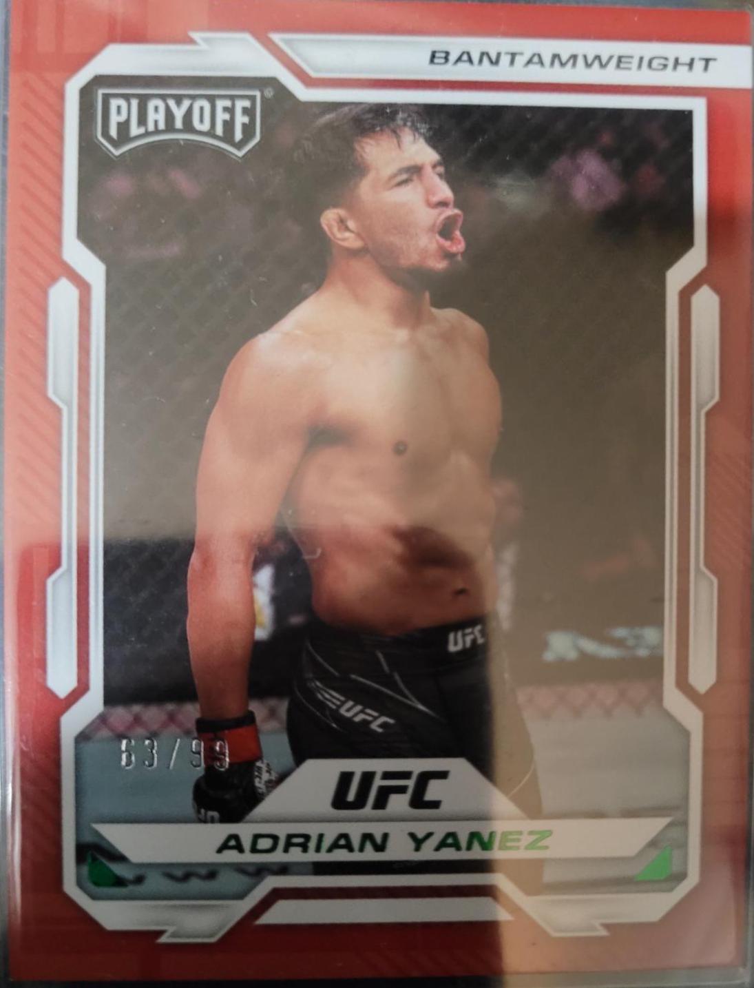 Adrian Yanez 2023 Panini Chronicles UFC Base Playoff #163 Green