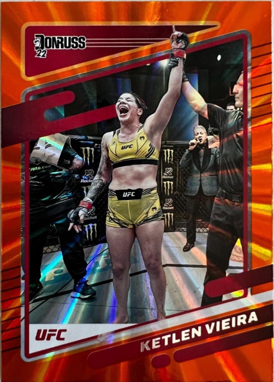 Ketlen Vieira 2022 Panini Donruss UFC Base #129 Orange