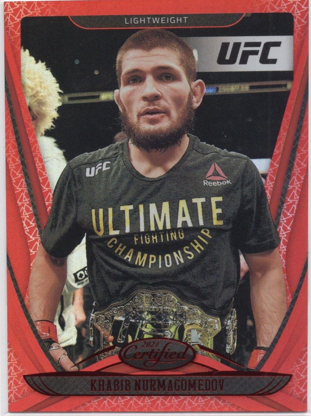 Khabib Nurmagomedov 2021 Panini Chronicles UFC Base Luminance #54 Red