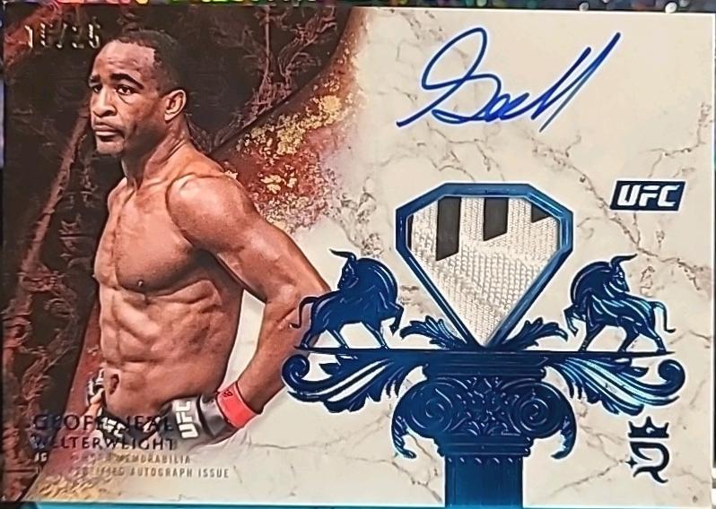 Geoff Neal 2025 Topps Royalty UFC Royalty Relic Signatures #RYR-GN Green