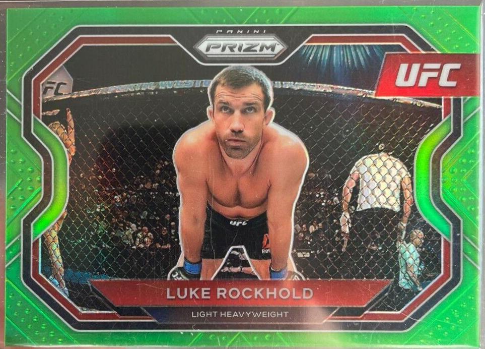 Luke Rockhold 2021 Panini Prizm UFC Base #113 Neon Green