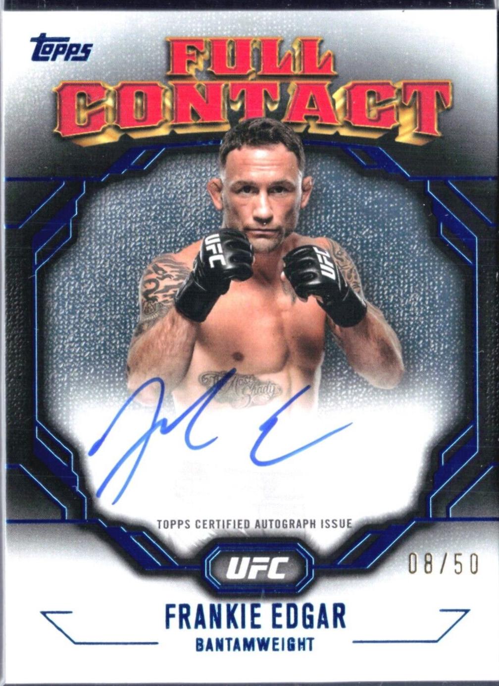 Frankie Edgar 2024 Topps Knockout UFC Full Contact Autographs #FCA-FER Blue