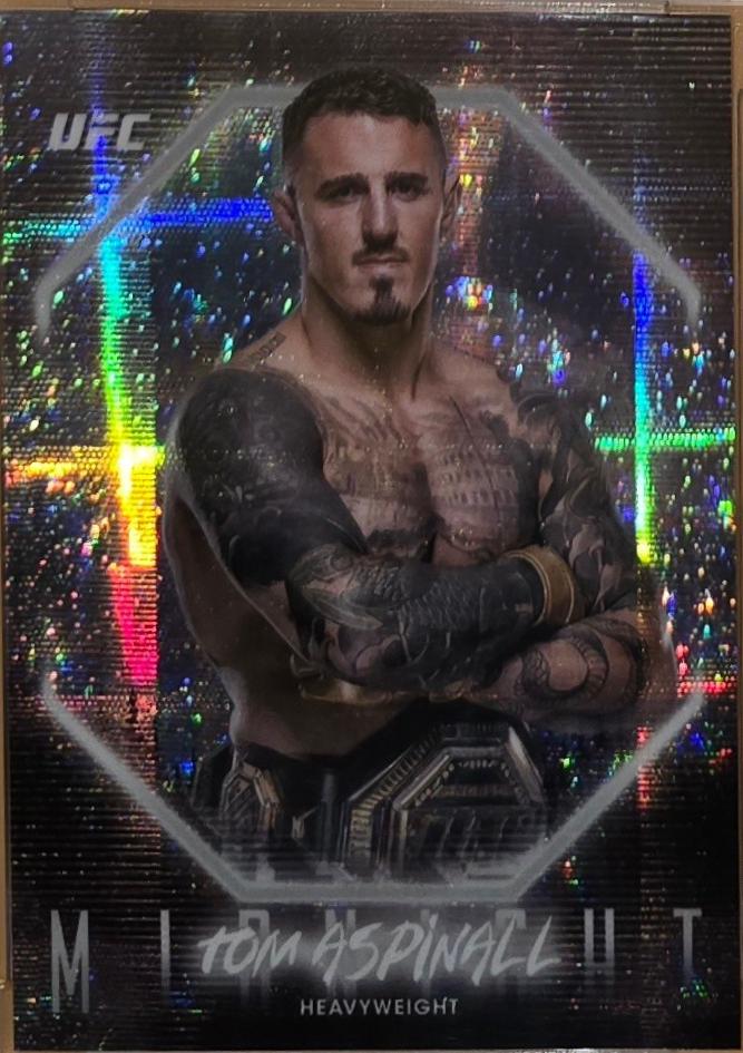 Tom Aspinall 2025 Topps Midnight UFC Base #12 Moon Beam