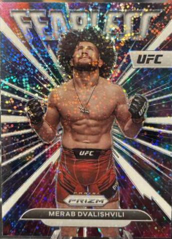 Merab Dvalishvili 2023 Panini Prizm UFC Fearless #21 White Sparkle
