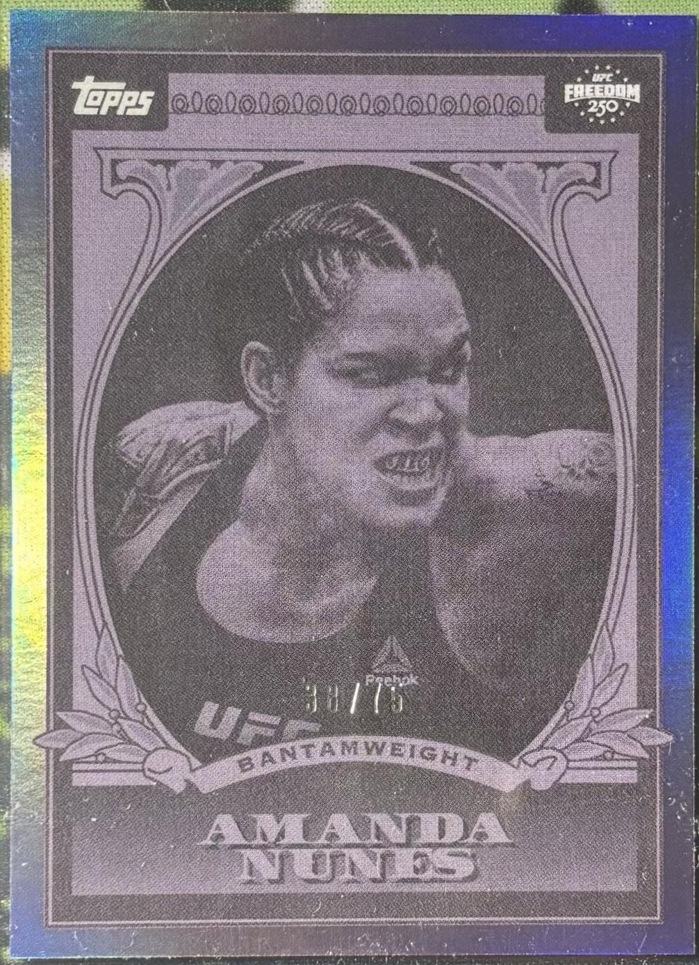 Amanda Nunes 2026 Topps UFC Freedom 250 UFC Dollar #UD-18 Gold