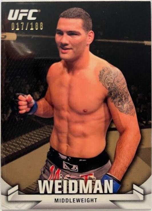 Chris Weidman 2013 Topps UFC Knockout Base #29 Gold