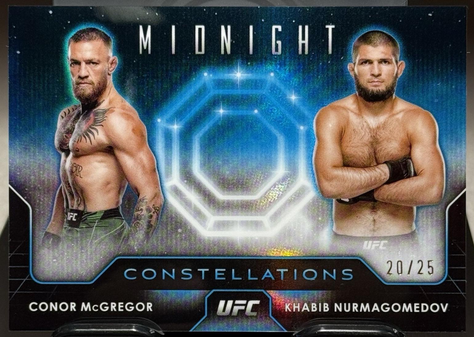 Conor McGregor / Khabib Nurmagomedov 2024 Topps Midnight UFC Constellations #CO-25 Moonrise