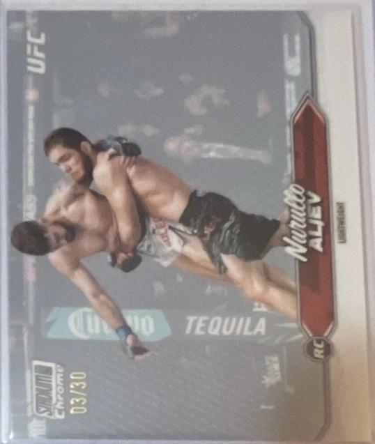 Nurullo Aliev 2025 Topps Stadium Club UFC Base Chrome #C-87 Superfractor