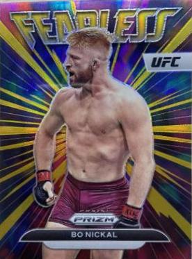Bo Nickal 2023 Panini Prizm UFC Fearless #2 Gold