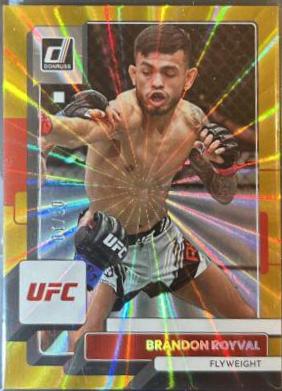 Brandon Royval 2023 Panini Donruss UFC Base #88 Gold Laser