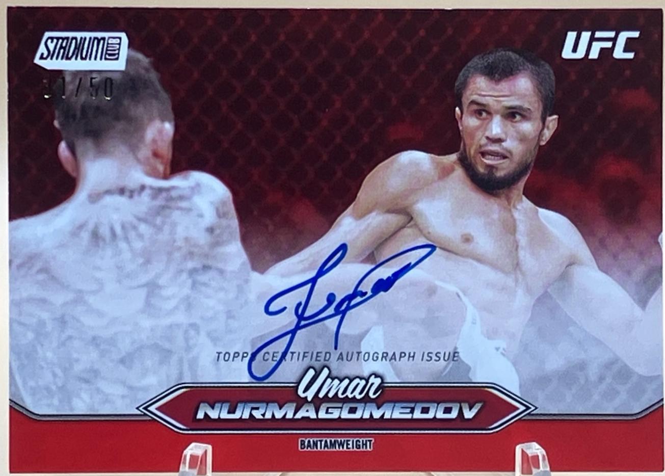 Umar Nurmagomedov 2025 Topps Stadium Club UFC Base Autographs #BCA-UNV Red