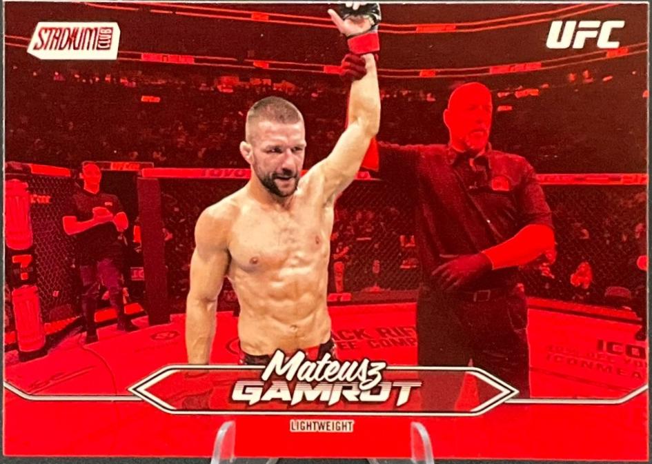 Mateusz Gamrot 2025 Topps Stadium Club UFC Base #141 Red