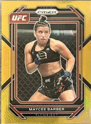 Maycee Barber 2023 Panini Prizm UFC Base #162 Gold