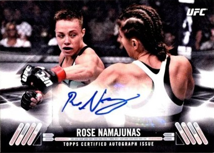 Rose Namajunas 2017 Topps UFC Knockout Knockout Autographs #KA-RN Red