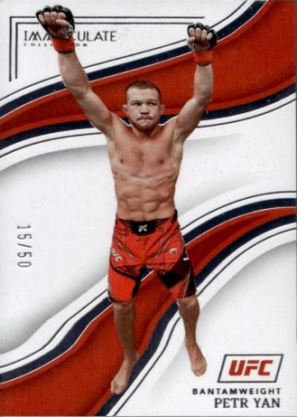 Petr Yan 2023 Panini Immaculate Collection UFC Base #95 Platinum