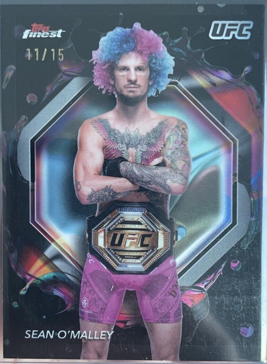 Sean O'Malley 2024 Topps Finest UFC Base Rare #226 Black Refractor