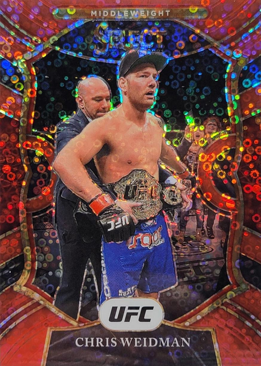 Chris Weidman 2021 Panini Select UFC Concourse #78 Red Disco