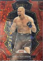 Sergei Pavlovich 2023 Panini Select UFC Premier Level #121 Red Disco