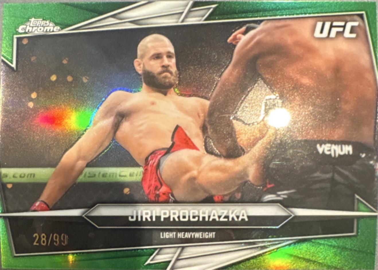 Jiri Prochazka 2026 Topps Chrome UFC Base #42 Green Refractor