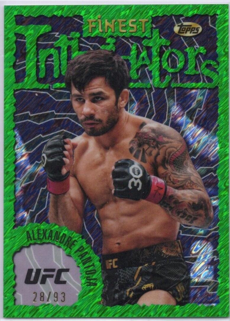 Alexandre Pantoja 2024 Topps Finest UFC Intimidators #INT-8 Green Shimmer Refractor