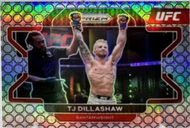TJ Dillashaw 2022 Panini Prizm UFC Base #12 Octagon