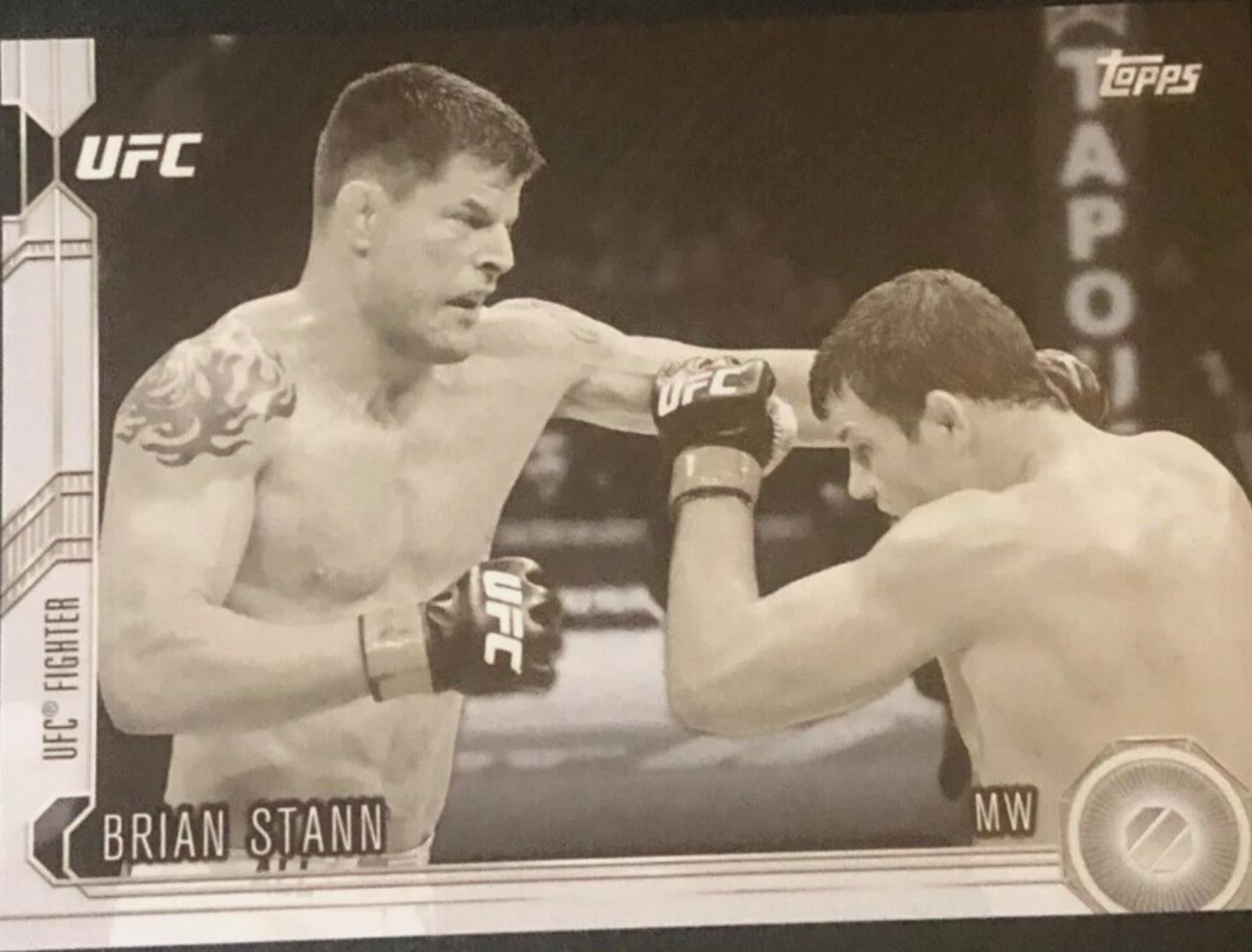 Brian Stann 2015 Topps UFC Chronicles Base #81 Black and White