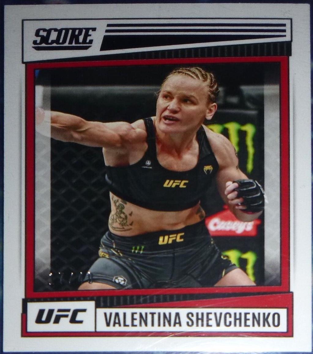 Valentina Shevchenko 2022 Panini Chronicles UFC Base Score #199 Purple