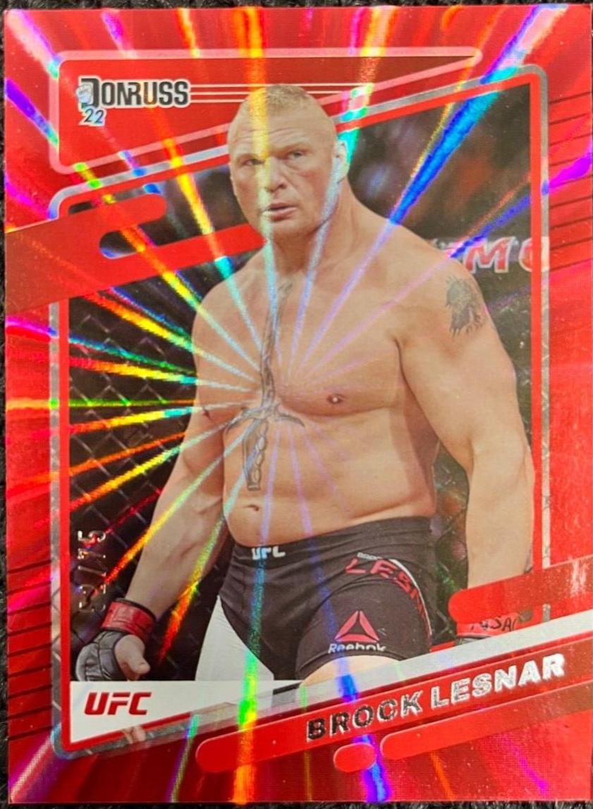 Brock Lesnar 2022 Panini Donruss UFC Base #160 Red