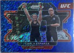 Carla Esparza 2022 Panini Prizm UFC Base #77 Blue Shimmer