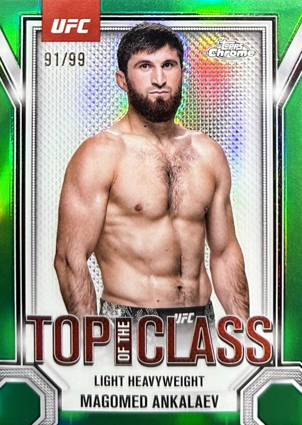 Magomed Ankalaev 2025 Topps Chrome UFC Top of the Class #TTC-2 Green Refractor