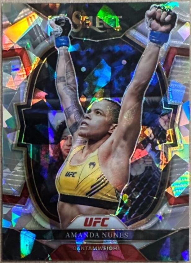 Amanda Nunes 2023 Panini Select UFC Concourse #78 Cracked Ice